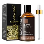 MAYJAM 100ML Clove Essential Oils for Tooth, Clove Bud Oil for Diffuser, Humidifier, DIY, Home, Office