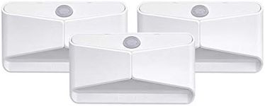 Beams MB710 15 Lumen LED Wireless Battery Powered Motion Sensing LED Nightlight, 3-Pack, White