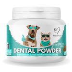 NutriPaw Dental Powder For Dogs & Cats - Clean Teeth, Healthy Gums & Fresh Breath - Manage Plaque & Tartar Build-Up - Fuss-Free - No Brushing Needed - Lasts Up To 6 Months