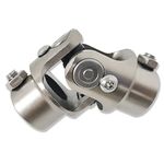 DEMOTOR PERFORMANCE Universal Steering U Joint 13/16" - 36 Spline to 3/4" DD Stainless Steel