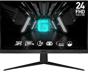 MSI G2412F écran gaming FHD 23,8" - 1920 x 1080 dalle Rapid IPS, 180 Hz / 1ms (GtG), gamme de couleurs sRGB 107%, Adaptive Sync - DP 1.2a, HDMI 2.0b CEC