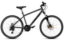 Crow - Rapide 21 Speed Gear Cycle for Boys | 6061 Alloy Hybrid Cycle 21 Geared Bicycle for Men with Lockout Suspension & Dual Disc Brake Hybrid Bike | for 15+ Years, Unisex Bicycle for Adults