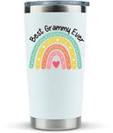 KLUBI Grammy Mothers Day Gifts for Grammy - 20 Ounce Grammy Tumbler with Lid and Straw Grammy Gift Ideas Best Grammy Mug Best Grammy Ever Grammie Coffee Mug Happy Birthday Grammy Gift for Grammy