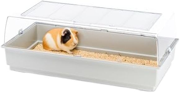 Ferplast MAXI DUNA MULTY Large Hamster Cage - Habitat for Rodents, Guinea Pigs, Rabbits - Interactive Transparent Design, Easy Access & Cleaning, 99x51.5x36 cm