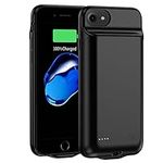 Battery Case for iPhone 8/7/6s/6/SE 2020, 6800mAh Portable Charger Case Rechargeable Battery Backup Extended Battery Charging Case for iPhone 6/6s/7/8/SE 2020 (4.7inch) Black