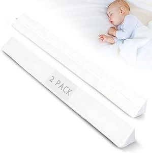 Truwelby Toddlers Bed Bumper, 2 Pack 56" Foam Safety Bed Rail for Kids Guard Baby Bed Rails with Water-Resistant, Non-Slip and Washable Cover fits Twin, Full, Queen, King Beds