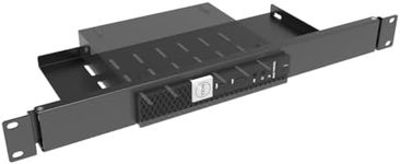 JINGCHENGMEI Mini Rack Mount for Dell OptiPlex Micro Form Factor Case-1U Hinged Server Rack Shelf with Easy Access Network Connections in 19-inch Network Cabinet or Server Rack