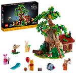 LEGO 21326 Ideas Ensemble LEGO Disney pour adultes Winnie l'Ourson, Maison a exposer, Figurine LEGO Bourriquet, Figurine Porcinet