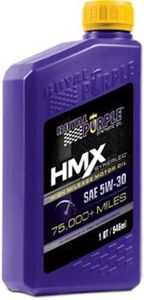 Royal Purple 11745-6PK HMX SAE 5W-30 High-Mileage Synthetic Motor Oil - 1 qt. (Case of 6) by Royal Purple
