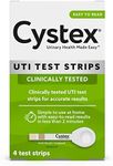 Cystex Urinary Tract (UTI) Test Strips, Easy to Read Results, Monitor Bladder or Urinary Tract Issues, 4 Count