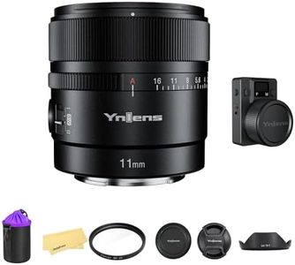 YONGNUO YN11MM F1.8S Lens w/Remote Controller for Sony 11mm F1.8 Large Aperture Fixed Prime Lens Auto Focus APS-C Frame Ultra Wide Angle Lens for Sony E Mount Mirrorless Cameras