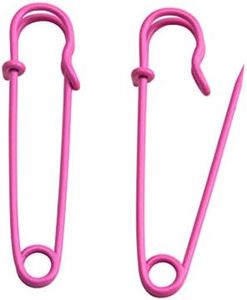 Wuuycoky Pink 50mm Length Safety Pin Safety Blanket Pin Pack of 15