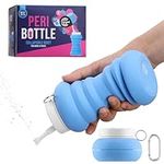 Cynpel Foldable Peri Bottle - Compact Leak-Proof Portable Travel Bidet Sprayer - Ideal for Postpartum Care Perineal Spray Wash & Personal Hygiene - Jet Spray Portable Bidet - Blue