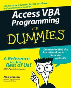 Access VBA Programming For Dummies by Alan Simpson(2013-01-01)