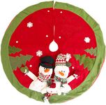 Christmas Concepts® Christmas Tree Skirt - Christmas Decorations (48 Inch Snowman Family)