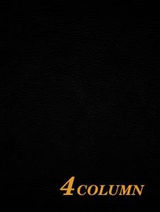 Accounting Ledger Book 4 Column: Columnar Pad 4 Columns 50 Sheets 8.25 x 11 inches ( large size ) | Black Leather Pattern Print Paper Style Cover | ... Small Business and Personal Finance.