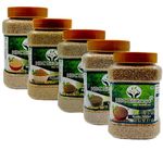 Siridhanya unpolished and organic 5 positive millets, kodo, little, browntop, foxtail, barnyard and browntop Each millet 900gm packed in Jar, organically grown from Andhra Pradesh (india)