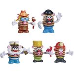 Mr Potato Head Chips Buildable Pocket Figures - Original Nature, Barb A Cue, Ranche Blanche, Sault T Chips, Cheesie Onionton - Set of All 5