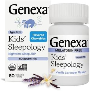 Genexa Kids Sleepology, Melatonin Free Sleep Aid Made Clean, 60 Chewables