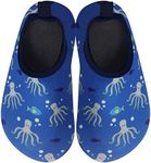 BomKinta Kids Water Shoes Boys Girls Barefoot Quick Dry Non-Slip Aqua Socks for Beach Swimming Pool, Octopus, 0-6 Months Infant