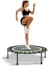 ONETWOFIT 42"/45" Rebounder Trampoline for Adults, Silent Mini Trampoline Indoor Exercise Fitness Trampoline Bungee Rebounder Workour (42IN-Green)