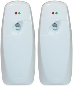 Automatic Air Freshener Spray Dispenser (2-Pack) ，Free Standing or Wall Mounted Automatic Aerosol Spray Dispenser Adjustable Aromatherapy Machines for Bedrooms, Bathrooms,Offices, Hotels (White)