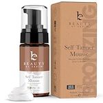 Beauty by Earth Self Tanner Mousse - Fair to Medium Fake Tan Sunless Tanner, Self Tanners Best Sellers, Natural Looking Self Tan, Self Tanning Mousse, Tanning Foam for Use as Body or Face Tanner