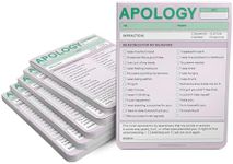 6-Count Knock Knock Apology Nifty Note, Sorry Memo & Apology Note Checklist Pads, 4 x 5.25-inches each (Pastel)