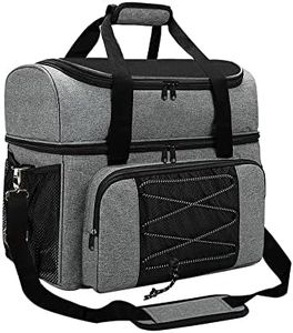 HUIOP Bowling Bag, Sac de Bowling pour 2 Boules Sac de Bowling Portable avec Porte-Boule rembourré pour Double Boule et Paire de Chaussures de Bowling jusqu'à 16 Ans