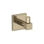 Amerock BH36070BBZ | Golden Champagne Single Robe Hook | 1-7/8 in. (48 mm) Length Towel Holder | Appoint | Towel Hook for Bathroom | Bathroom Hardware | Bath Accessories