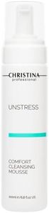 -CHRISTINA- Unstress Comfort Cleansing Mousse | Cleanser for Face with Gentle Formula with Green Tea Extract & Vitamin B5 | Suitable for All Skin Types, 24-Hour Care 200ml