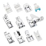 11 Pieces Sewing Machine Presser Foot Set Presser Feet Feet Sewing Machine Spare Parts Sewing Machine Accessories for Universal Sewing Machine Home Sewing Machine