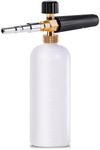 Stone Banks Snow Foam Lance for Nilfisk Alto/KEW/Kranzle/WAP Foam Cannon Adjustable Soap Sprayer Nozzle Foamer Bottle 1L, Foaming Gun for Pressure Washer