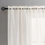 Window Beige Sheer Curtains, Rod Po