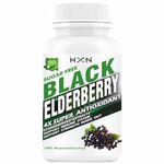 HXN Elderberry Extract With Zinc, Vitamin C & Ginger Extract, Organic Black Sambucus Elderberry Supplement For Antioxidant, And Immunity Support Supplement -60 Tablets (Pack 1)