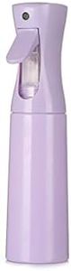 Hair Spray Bottle 300ml Continuous Mist Water Sprayer Refillable Hairdressing Leak-Proof Grooming Salon Tool, Purple