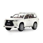 Cocoblinc 1 24 Lexus Lx570 Model Car Sports Car Exclusive Alloy Metal Pull Back Die-Cast Car Diecast Metal Pullback Toy Car with Openable Doors & Light Music Toys for Kids - White