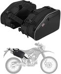 KEMIMOTO Motorcycle Saddlebags, 24L Large Capacity Storage Saddlebags with Rain Covers for Motorcycle Dirt Bike Dual Sport Motorcross Motorbike Racing Mountain Off-Road, Motorcycle Accessories