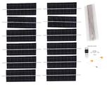 Inforbit Mini Solar Cell (pre-Tabbed) Set of 12 Numbers with 1 Meter Bush Wire for DIY Solar Panel (Polycrystalline)