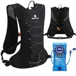 BBAIYULE® Hydration Backpack,Running Vest Backpack, Cycling Water Backpack with 2L Bladder for Men Women,Hydration Vest for Trail Running Hiking Biking Climbing (Backpack+blue bladder)