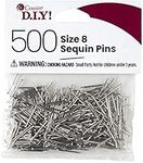 Cousin DIY Silver, Size 8, 500 pieces Sequins Pins