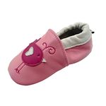 iEvolve Baby Shoes Little Bird Baby Toddler Soft Sole Prewalker Baby First Walking Shoes Crib Shoes Baby Moccasins(Pink Little Bird, 6-12 Months)