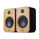 House of Marley Get Together Duo Bluetooth Bookshelf Speakers - Sustainably Crafted, wireless Turntable speaker, Mains Powered or 25 Hours Battery Life, Aux in, High Definition - Amazon Exclusive