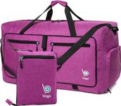 bago Duffel Bags for Traveling - 60L Spacious Duffel Bag with Shoe Compartment - Explore The World in Style & Convenience - Durable, Lightweight & Foldable Travel Duffle Bag (SnowPurple)