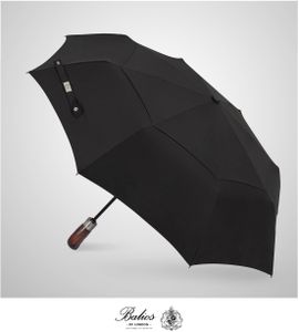 Balios Folding Umbrella – Compact Windproof, Black