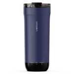 VSITOO S5 Heated Travel Mug,16oz, Auto-Sensing AI Heats Drinks to 120-150°F Hands-Free. Temperature Control for All Cars, Perfect for Home/Office/Travel/Outdoor, for Coffee Lovers - Blue
