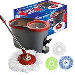Simpli-Magic 79349 Spin Cleaning System with 3 Microfiber Mop Heads, Standard
