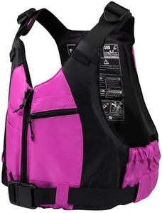 Owntop Aides à la Flottabilité pour Adultes, Veste de Bain Ajustable Mixte, Gilet de Natation avec Poches et Sangle à l'entrejambe pour Le Sup Kayak la Pêche (Couleur Rose, XL-XXL)
