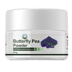 NPOW Butterfly Pea Flower Tea, Blue Matcha, High on Anti Oxidants, Caffeine-Free Blue Flower Tea Powder, Pure Natural Blue Butterfly Pea Flower Tea, Blue Matcha Butterfly Pea Flower Tea Powder - 50g