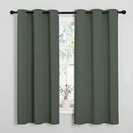 NICETOWN Blackout Curtains 2 Panels for Bedroom- Thermal Insulated Grommet Blackout Curtains 63 Inches Long for Living Room/Kitchen Rideaux occultants (2 Panels, W42 x L63 -Inch,Dark Mallard)